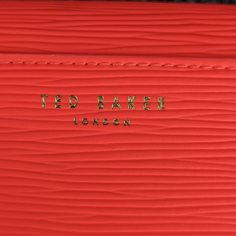 Ted Baker Bow Detail Crossbody Matinee Purse Neon Orange NEW WITH TAGS - Picture 7 of 9